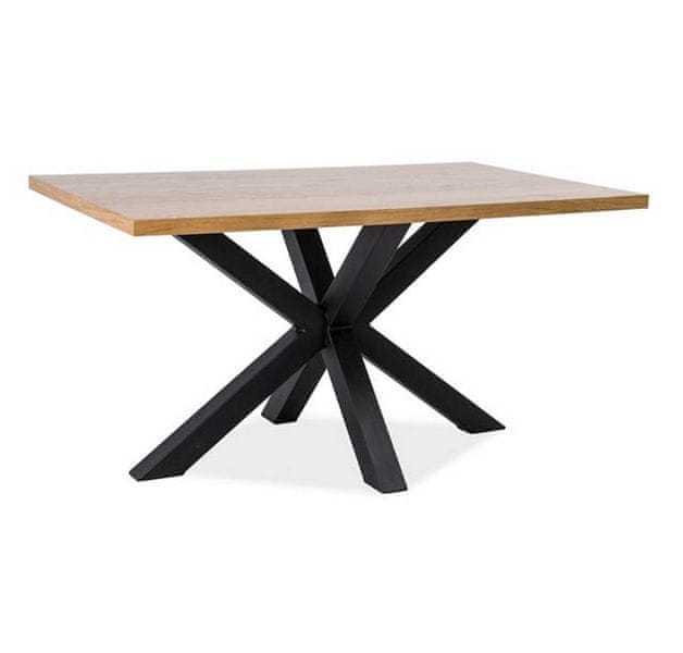 Veneti Dizajnový jedálenský stôl MARTIN 1 - 150x90, dub / čierny